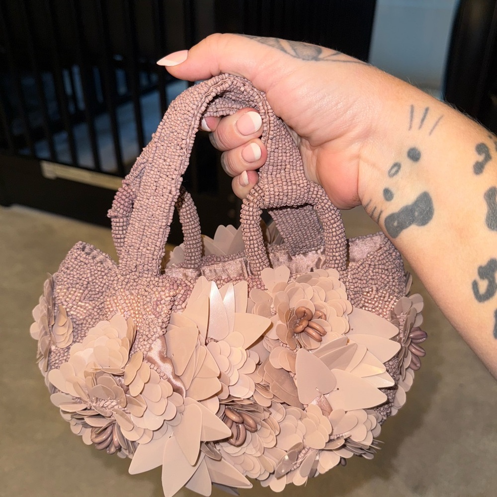 Floral Embellished Handbag